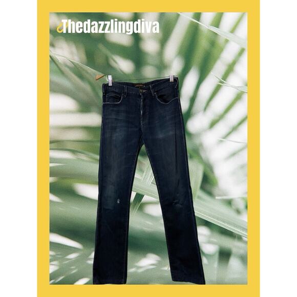 Genetic Denim Men's Designer Jeans MAVERICK size 29 Blue Dark wash Button Fly - Picture 1 of 11